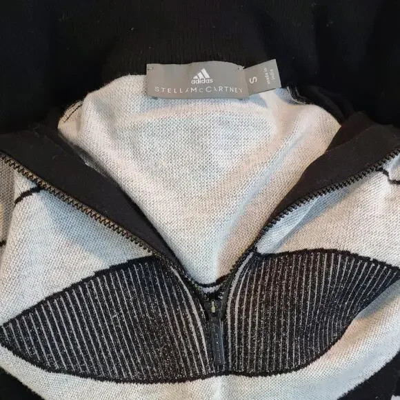 Adidas by Stella McCartney Black and White Run Ultra Sweater Size S. - Picture 4 of 6